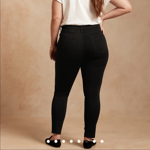 Like NEW! Banana Republic jeans black High-rise skinny jeans #425074 32 - Picture 2 of 10